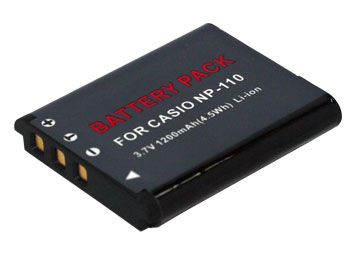 Compatible カメラバッテリー for CASIO Exilim Zoom EX-Z2000RD CASIO Exilim Zoom EX-Z2000RD と互換性のある カメラバッテリー