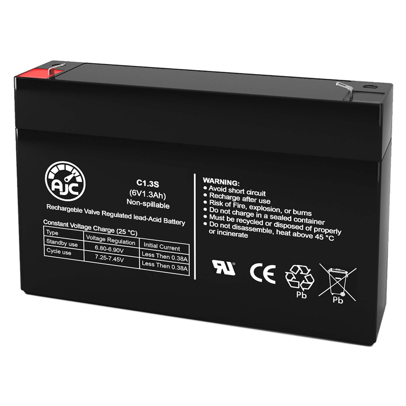 Compatible 機器バッテリー for Baxter 6V1.3ah Baxter 6V1.3ah と互換性のある 機器バッテリー